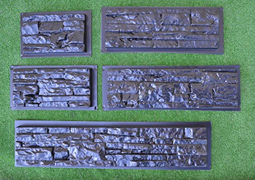 Concrete Molds Diy Sold 5 Pcs Abs Plastic Moulds For Concrete Plaster Wall Stone Brick Home Decorationtiles Wall Decor W01 #TOP3