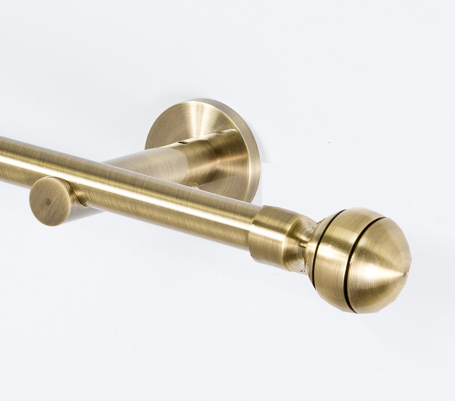 Gardinenstangen Endstücke 16mm - Antik-Gold Abschlusskappen