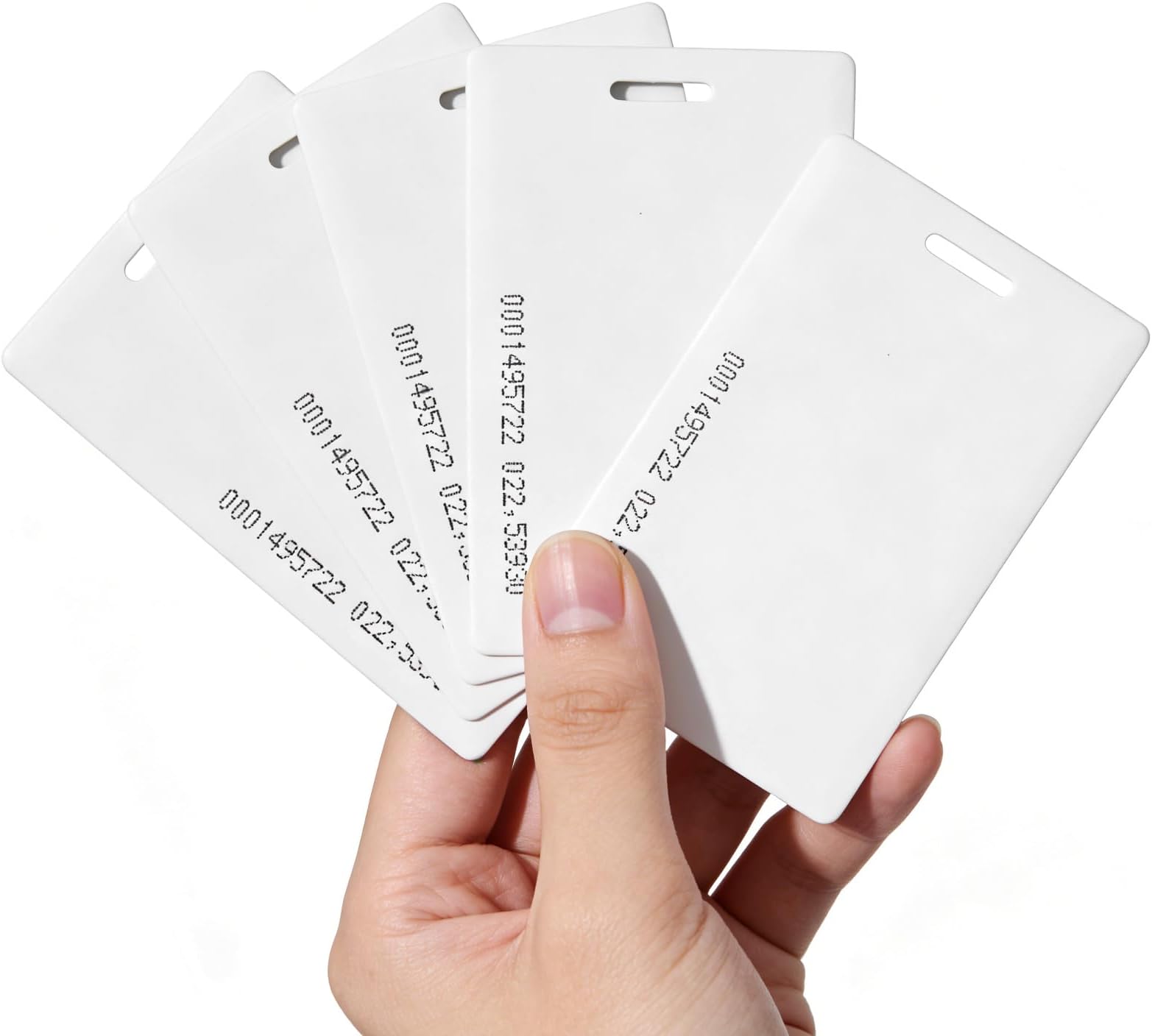 Long Range Proximity Card, 125kHz Access Control Card 1.8mm Thick PVC/ABS ID Card for Parking Gates, Security Systems, Attendance Tracking (5 pcs)
