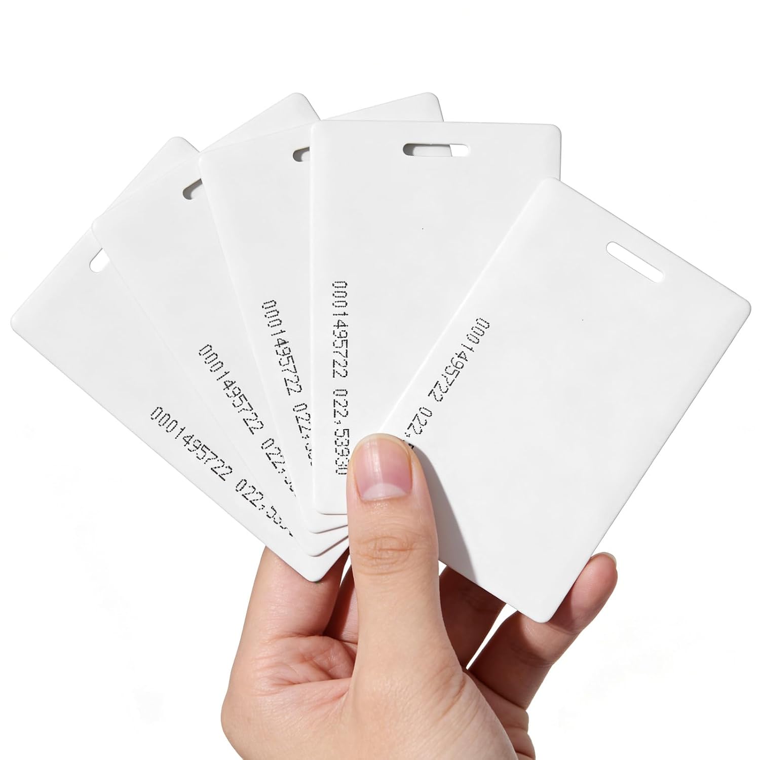 Long Range Proximity Card, 125kHz Access Control Card 1.8mm Thick PVC/ABS ID Card for Parking Gates, Security Systems, Attendance Tracking (5 pcs)