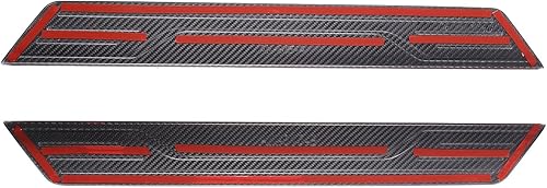 Miniatura 8 de TOYCIDFG Protectores de placa para umbral de puerta de automóvil, para C8 Corvette Stingray 2020-2023, protector de pisos, panel de fibra de carbono