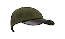 Derby Tweed Waterproof Duncan Baseball Cap w/Leather Peak - One-Size