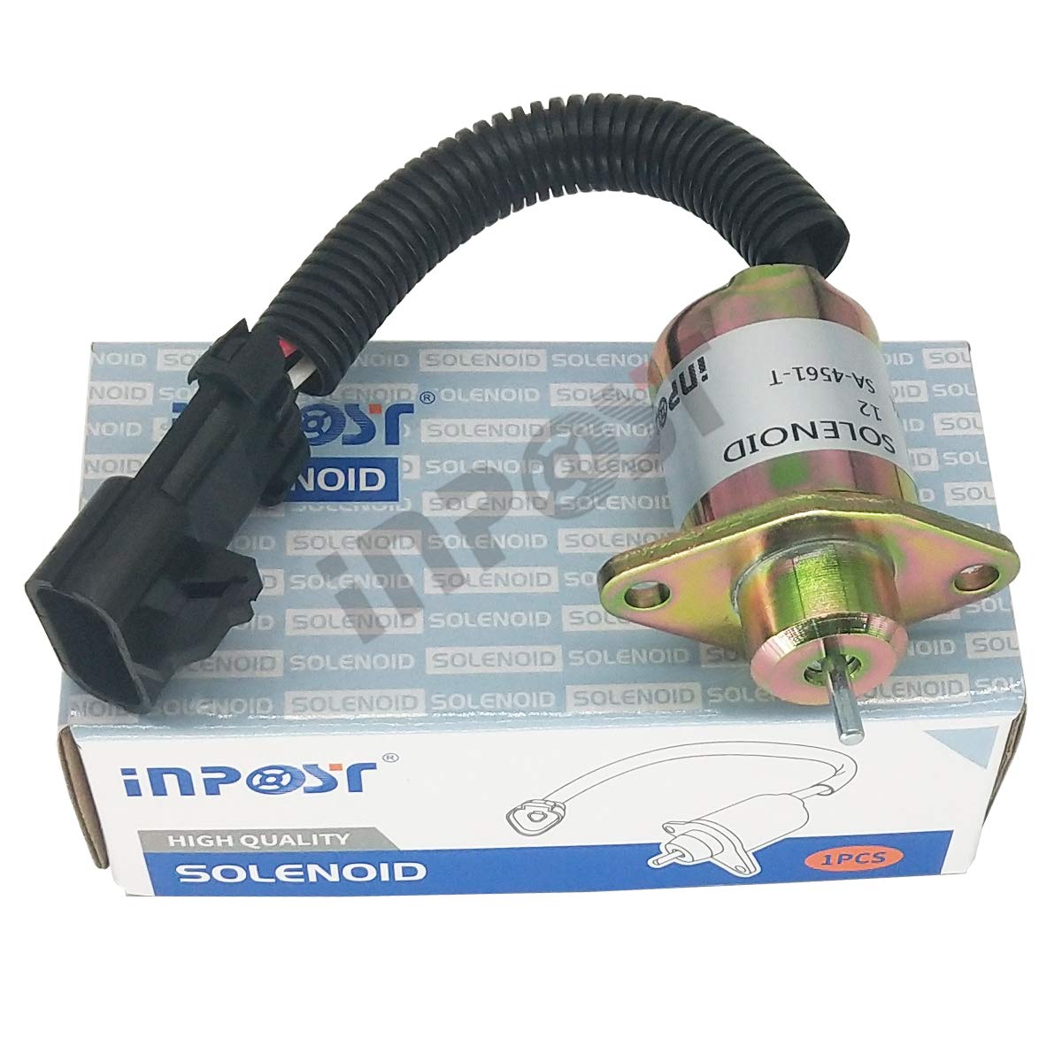 INPOST Solenoide de parada 12V 1503ES-12A5UC9S SA-4561-T para Thermo King Yanmar Kubota V1505 R90 R-25-15230-01 251523001