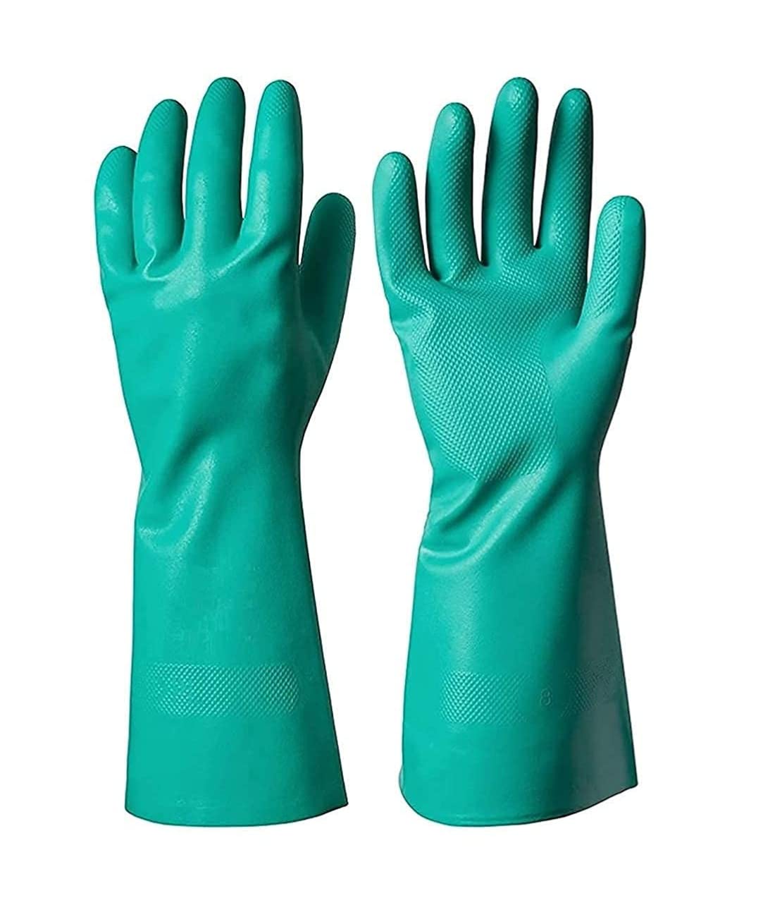 Rahul Professionals Multipurpose Nitrile Solvent Chemical Resistant Rubber Hand Gloves Industrial Purpose Material Handling Janitorial Construction Activities Home Kitchen Use (Green) (B0BJSJRHS1) Amazon Price History, Amazon Price Tracker