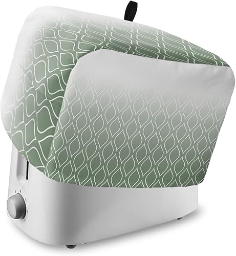 Funda para tostadora marroquí de 4 rebanadas, color verde claro, funda para electrodomésticos pequeños, protector de utensilios para hornear, línea