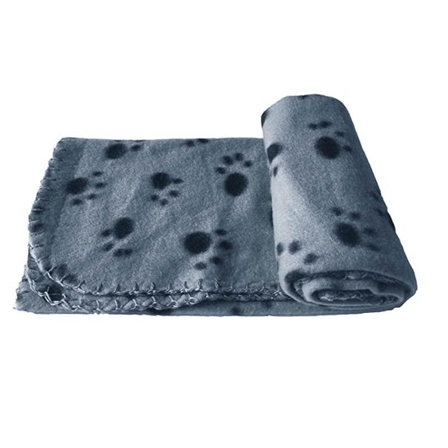 SOWUGI Pet Blanket Cushion Dog Cat Fleece Blankets Pet Sleep Mat (Grey)