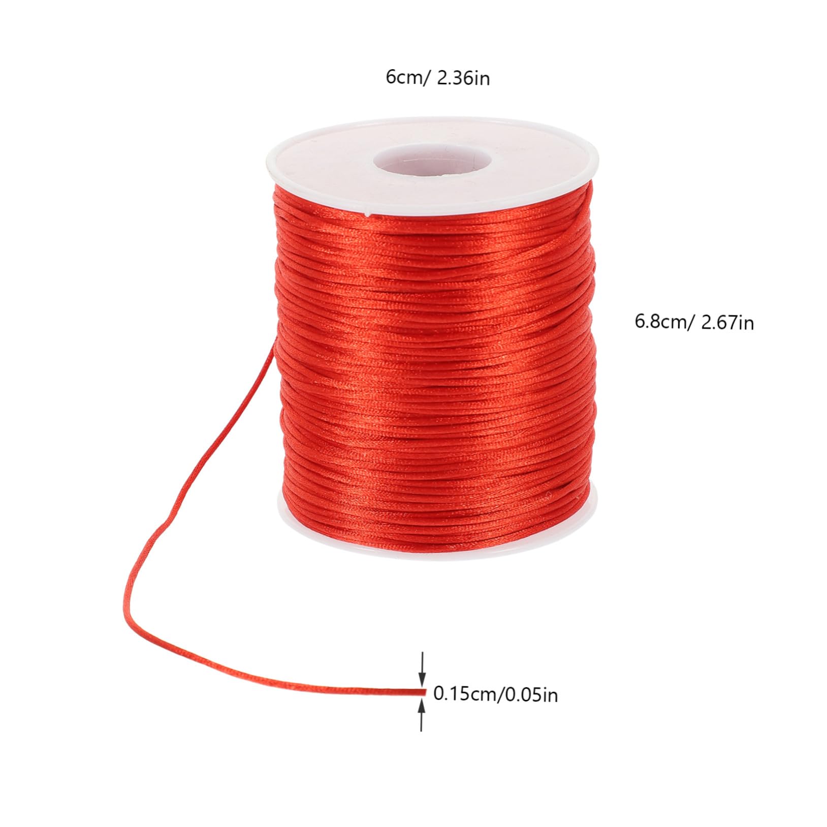 6rollen Makramee-Kordel zum Selbermachen Geflochtene Farbige Schnur für Armbänder DIY Strickgarn für Schlüssel Handys und Taschen Polyesterkordel Flach und Langlebig
