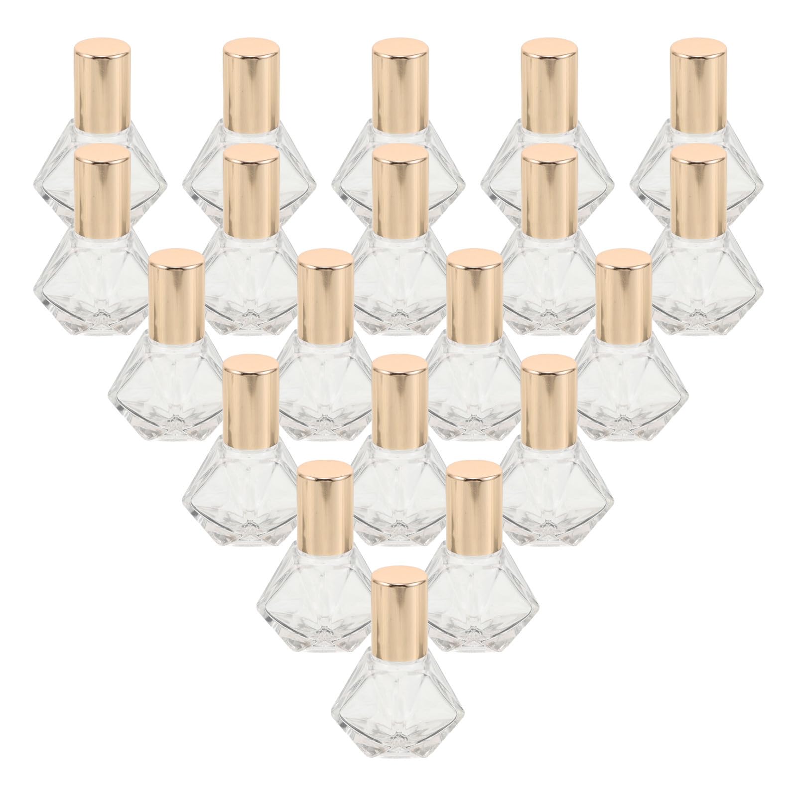 SUPVOX Lot de 36 Flacons Roll-on en Verre 8ml pour Huiles Essentielles avec Bille Acier Inoxydable, pour Massage et Collection Personnelle à Domicile