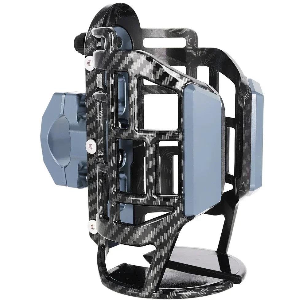 Porta Borraccia Moto per H Africa Twin DCT Adventure Sports CRF1000L2 2023 2024 Portabicchieri per Bottiglie d'Acqua per Bevande Motociclistiche(Grigio)