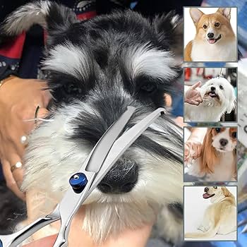 切れ味抜群のカーブシザートリミング犬猫トリマーペットママミングハサミ両面使用可 最高級カーブシザー✨切れ味抜群✨トリミングシザートリマー