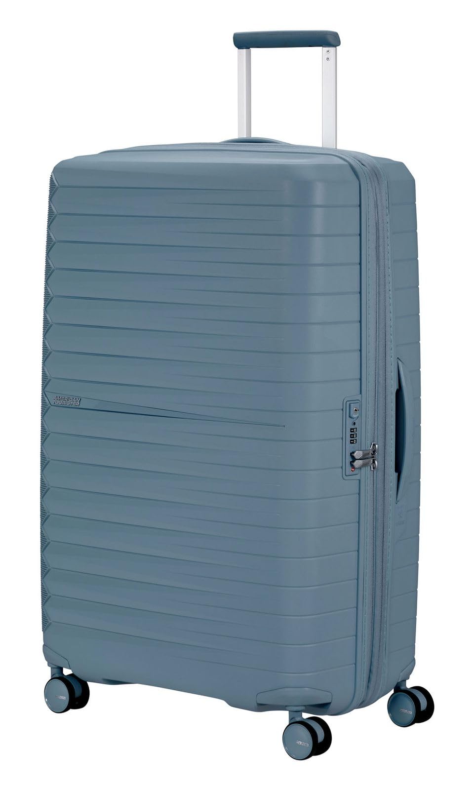 American Tourister Fastforward Spinner 78/29 TSA EXP Trolley Steel Blue Azul Claro