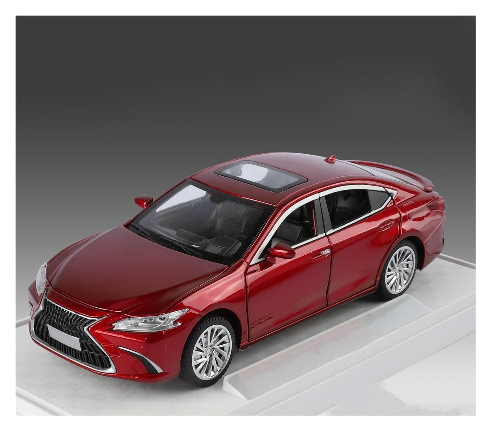 MOCALUX Scale Die-Cast Model Car 1:24 For Lexus ES300H Alloy Metal Diecast Car Model Display Ornaments(Red)