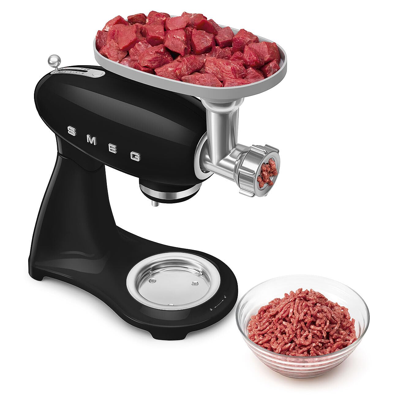 Robot pâtissier 4.8l 1000w noir SMF05BLEU - SMEG