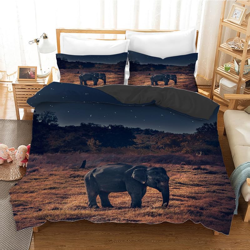 Housse de couette 140x200 microfiber impression 3d parure de lit