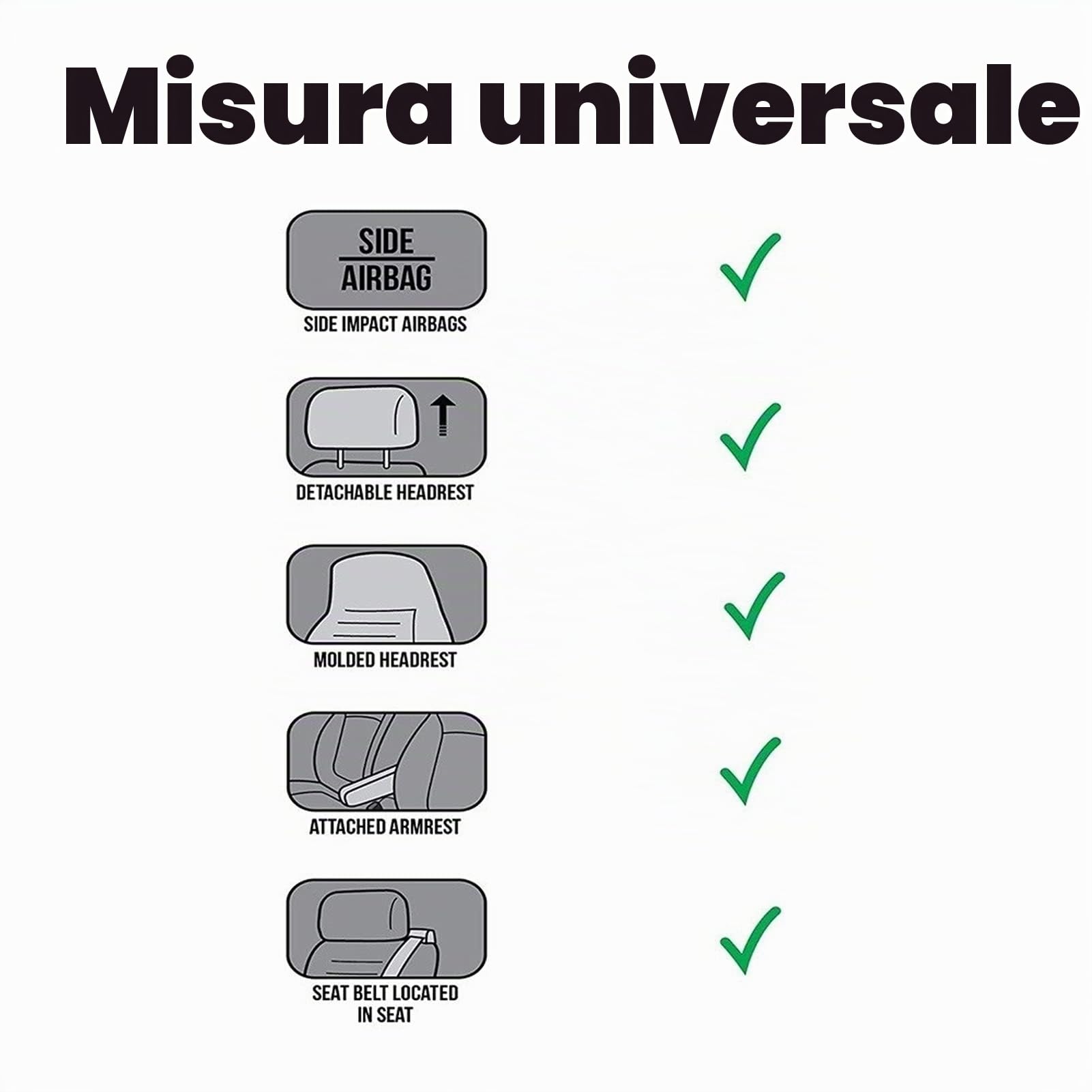Coprisedili Auto In Vera Pelle Di Pecora Coprisedile Per Auto In Vera Pelliccia Per Auto Suv Camion Sedili Anteriori Universale (un Pezzo)