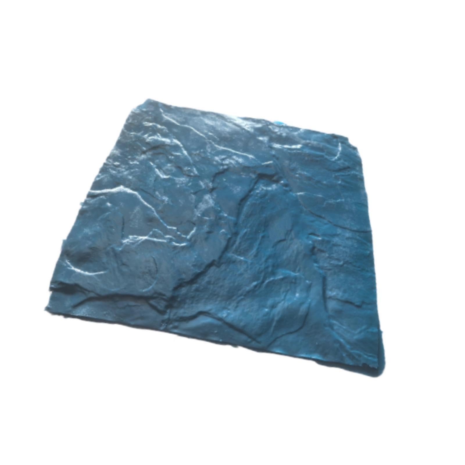 Sharplace Betonstempelwerkzeug, Betonstrukturmatte, DIY-Form, realistische Steinstruktur, nahtlose Stempelmatte für Fliesen, Garten, Außenwand, Rasen, Hof, Terrasse, Einfahrt, 45 x 45 cm, Blau