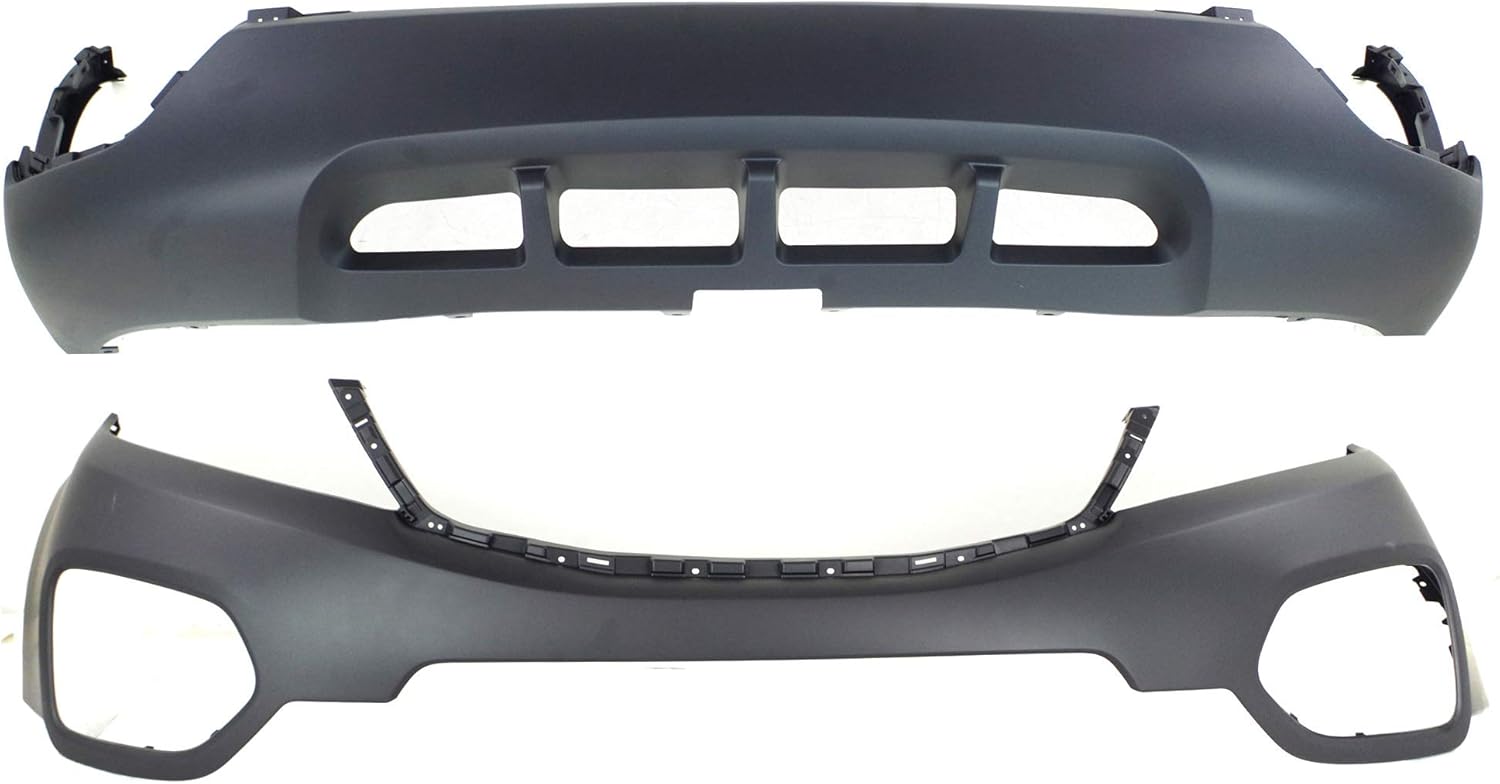 Garage-Pro Bumper Cover Set of 2 For Kia Sorento 2011-2013, Front Bumper Cover, Primed, Upper and Lower, Automotive Exterior Accessories