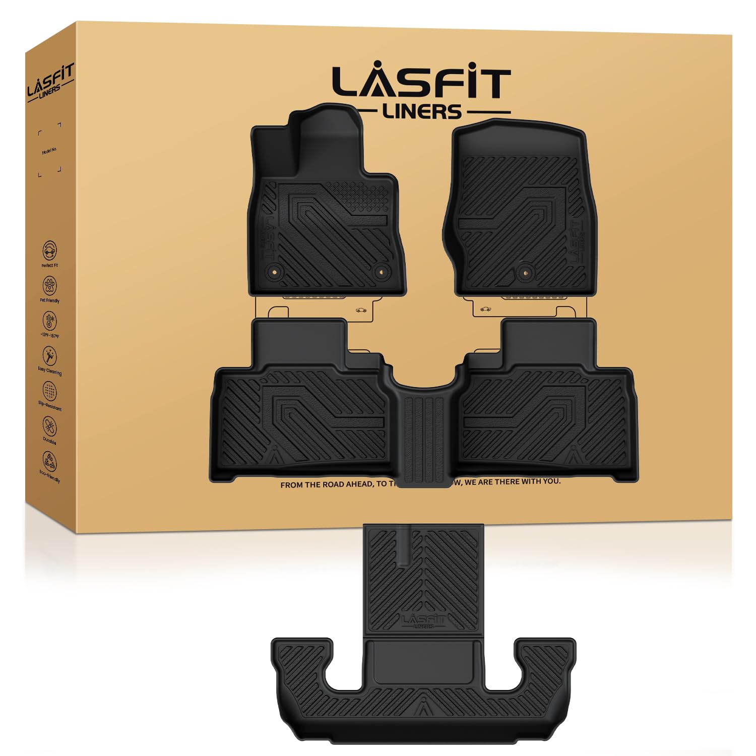 LASFIT Floor Mats for Ford Explorer 6 Seats