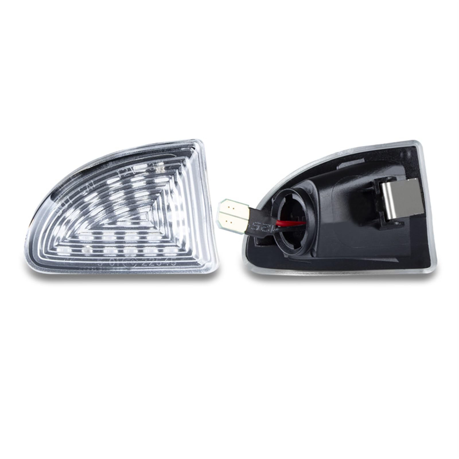 2 szt. Dynamiczne bursztynowe światło obrysowe boczne kierunkowskaz sekwencyjny migacz, dla, dla Smart, Fortwo W451 Coupe Cabrio 2007-2019 Światło kierunkowskazu samochodowego(Dynamic Clear C