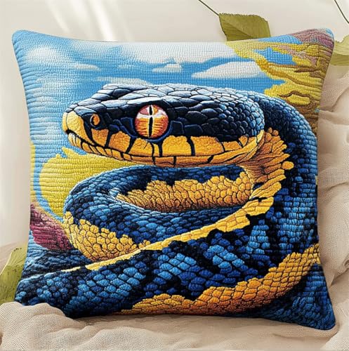 Kit de gancho de pestillo para fundas de ganchillo fáciles con lona de serpiente
