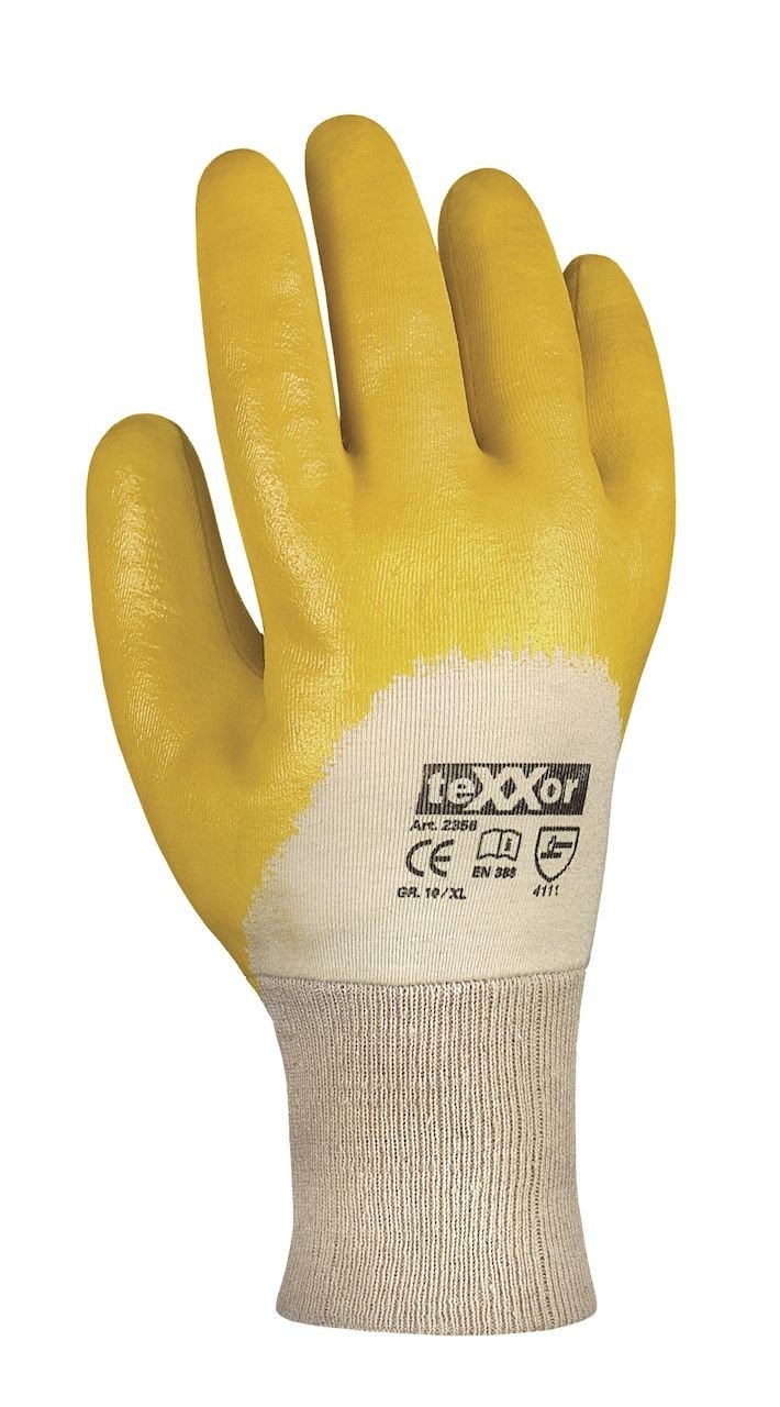 Rękawice nitrylowe ściągacz z dzianiny - teXXor® - 2356 - rozmiar 11