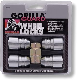 Automotive 61621 Acorn Gorilla Guard Locks (12mm x 1.25 Thread Size) - Pack of 4