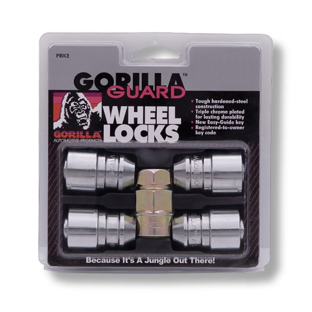 Automotive 61621 Acorn Gorilla Guard Locks (12mm x 1.25 Thread Size) - Pack of 4