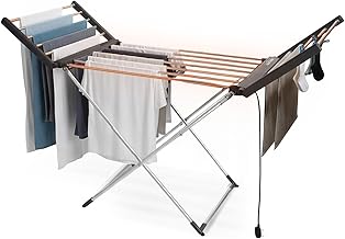 Wintem Magic Dry XL Aluminium Folding Electric Drying Rack with 2 Heating Shelves, Space-Saving Clothes Airer for Home, Quick and Low Consumption Dryer