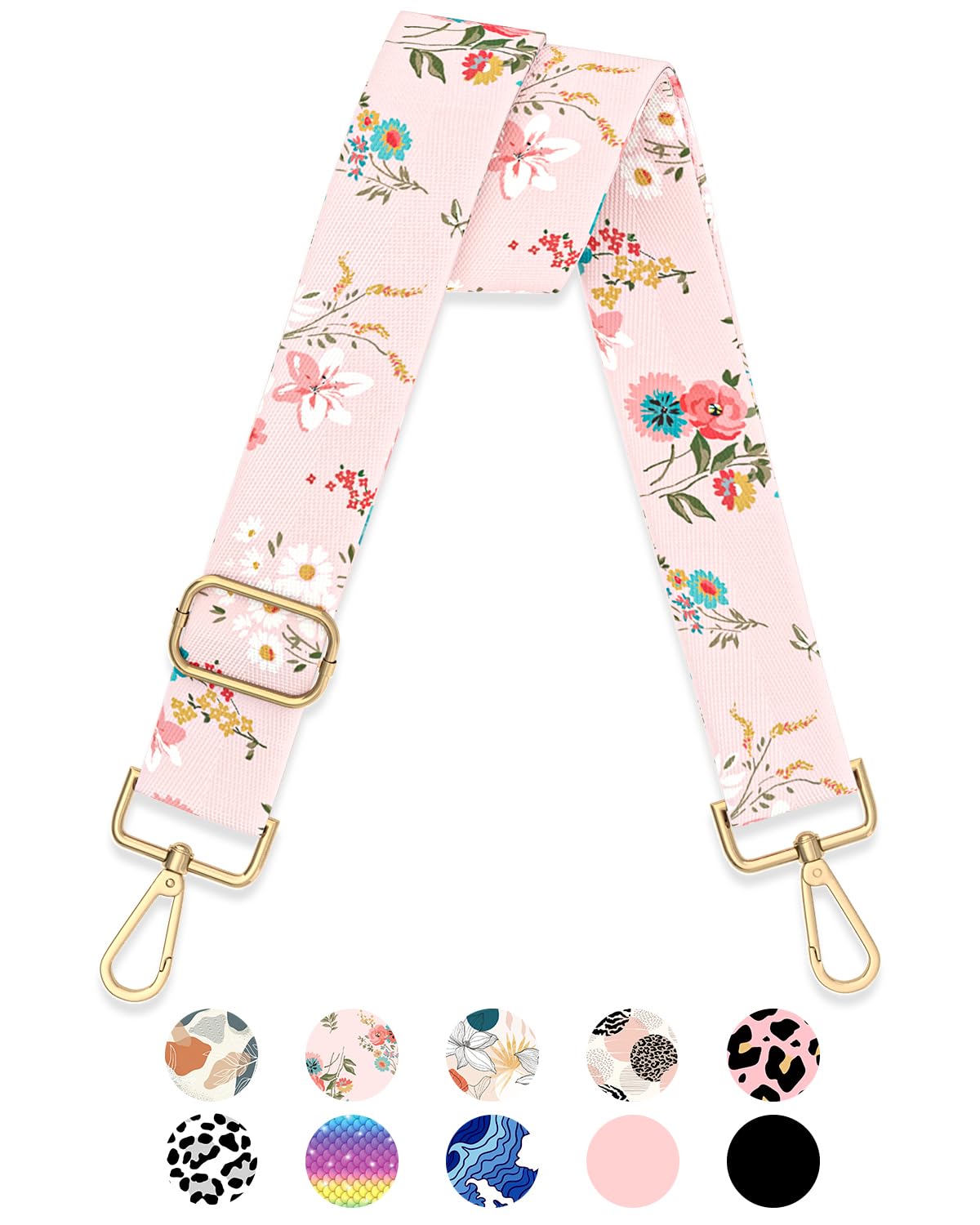 Gukeniu Wide Shoulder Strap Purse Strap Adjustable Replacement Crossbody Handbag Extender Bag Belt