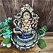 Ganesh Water Fountain with LED Lights – Durable Resin and Plastic, Indoor Use, Spiritual Home Décor, Tabletop Fountain Desktop, Home Decor, Housewarming Gift