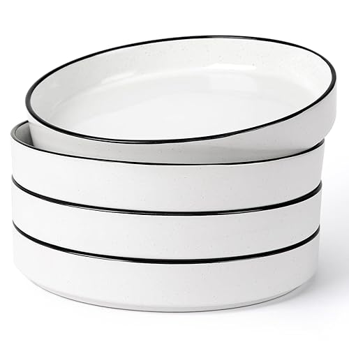 famiware Nebula Pasta Bowls for 4, 8.75-inch Salad Bowl Sets,