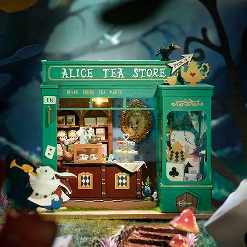Rolife Diy Miniatures Dollhouse Kit, Diy Crafts Gifts For Adults And Kids To Build (Alice's Tea Store) #TOP19