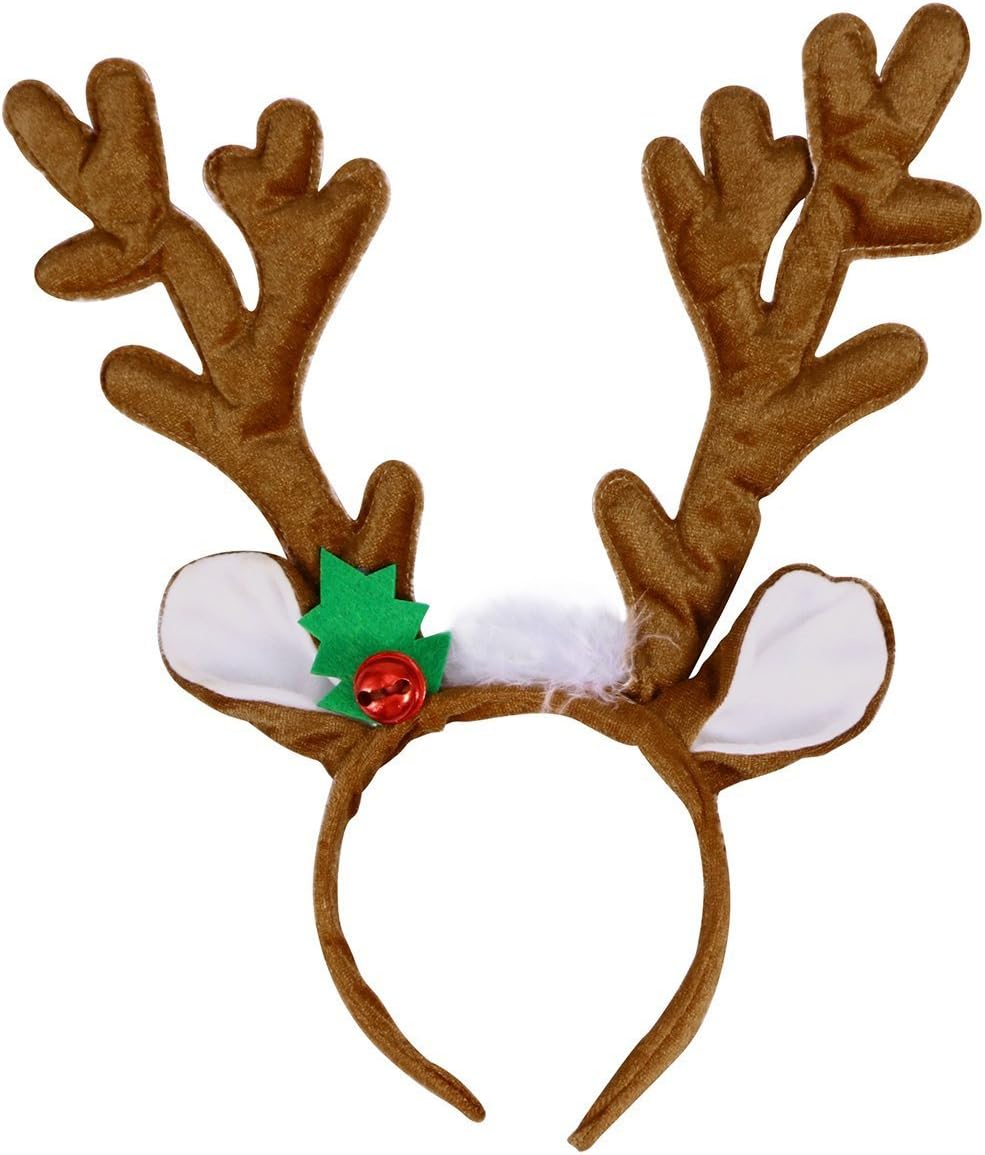 TOYMYTOY Christmas Headband Reindeer Antler Hair Hoop Headpiece for Christmas Party