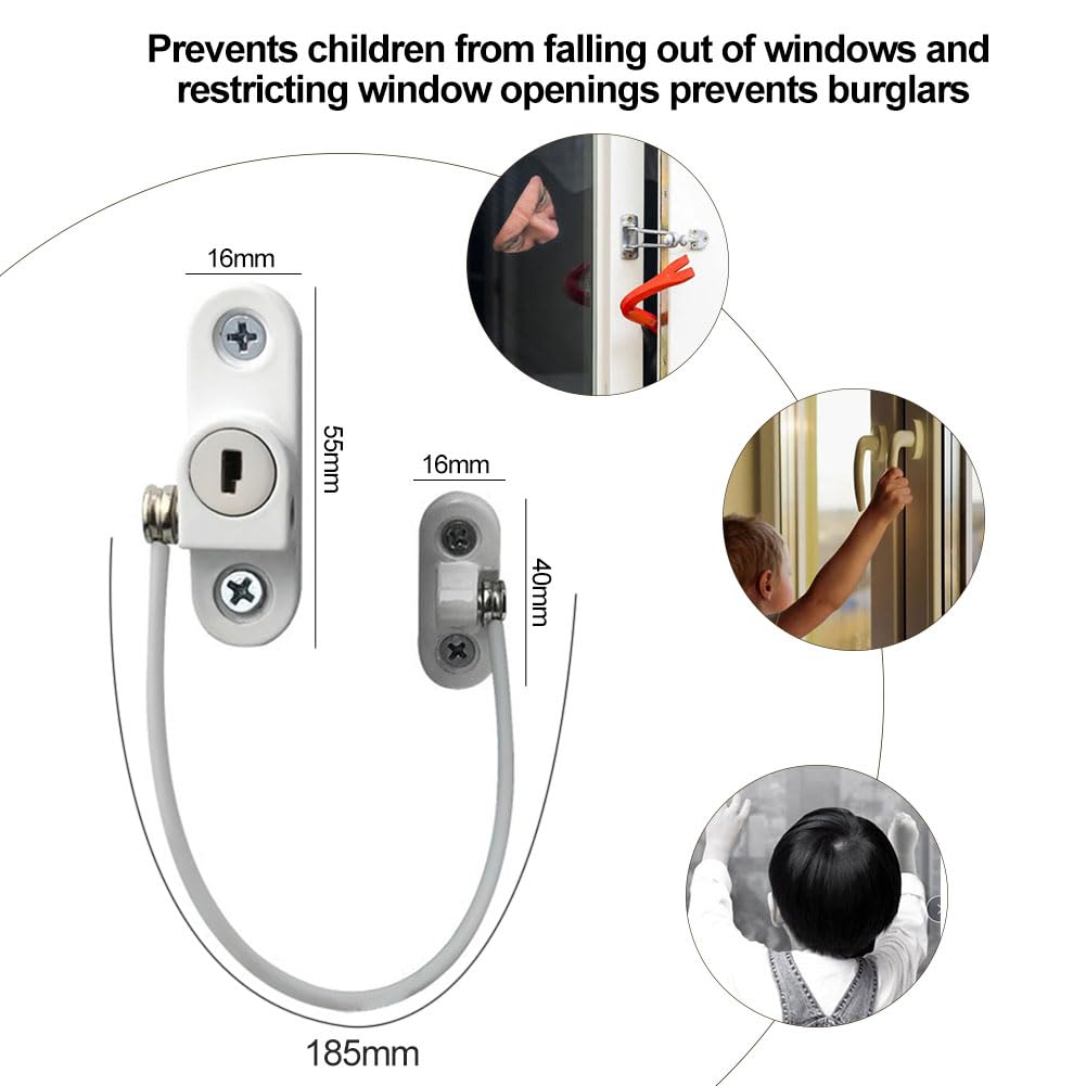 Blocca Cassetti Con Impronta Digitale - Lucchetto Senza Foratura, Ricarica USB, Per Bambini - Foto 12