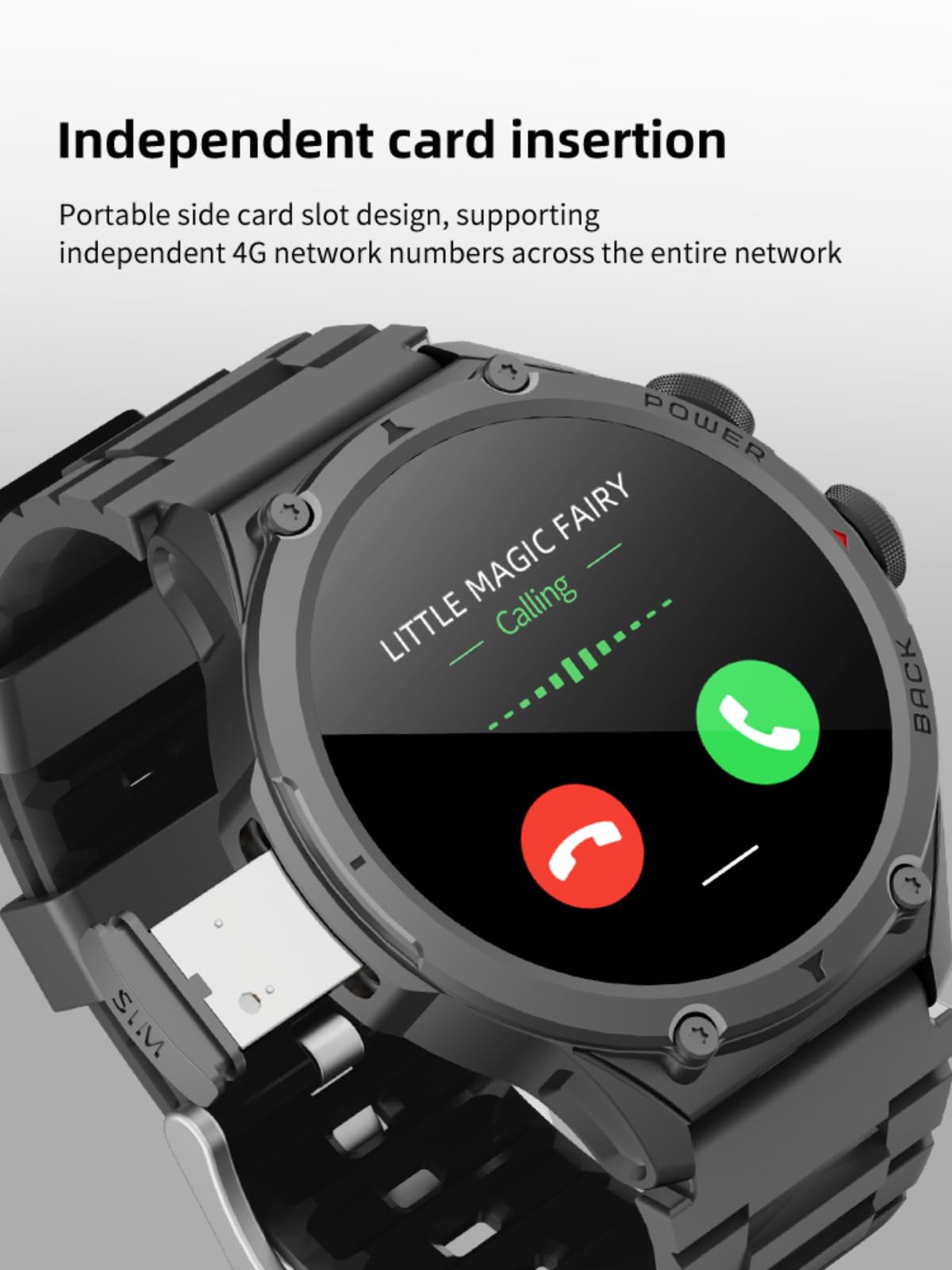 4G SIM Card Android 9.0 200W HD 180 ° che gira l'orologio astuto della macchina fotografica, regalo eccellente