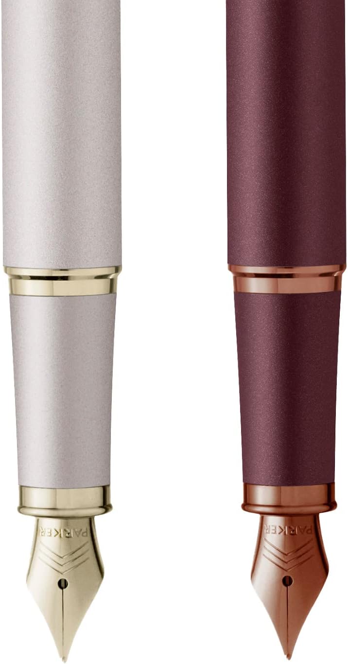 PARKER 2190485 Parker Fountain Pen IM Monochrome Burgundy BGT Fine Point Gift Box Authentic Imported