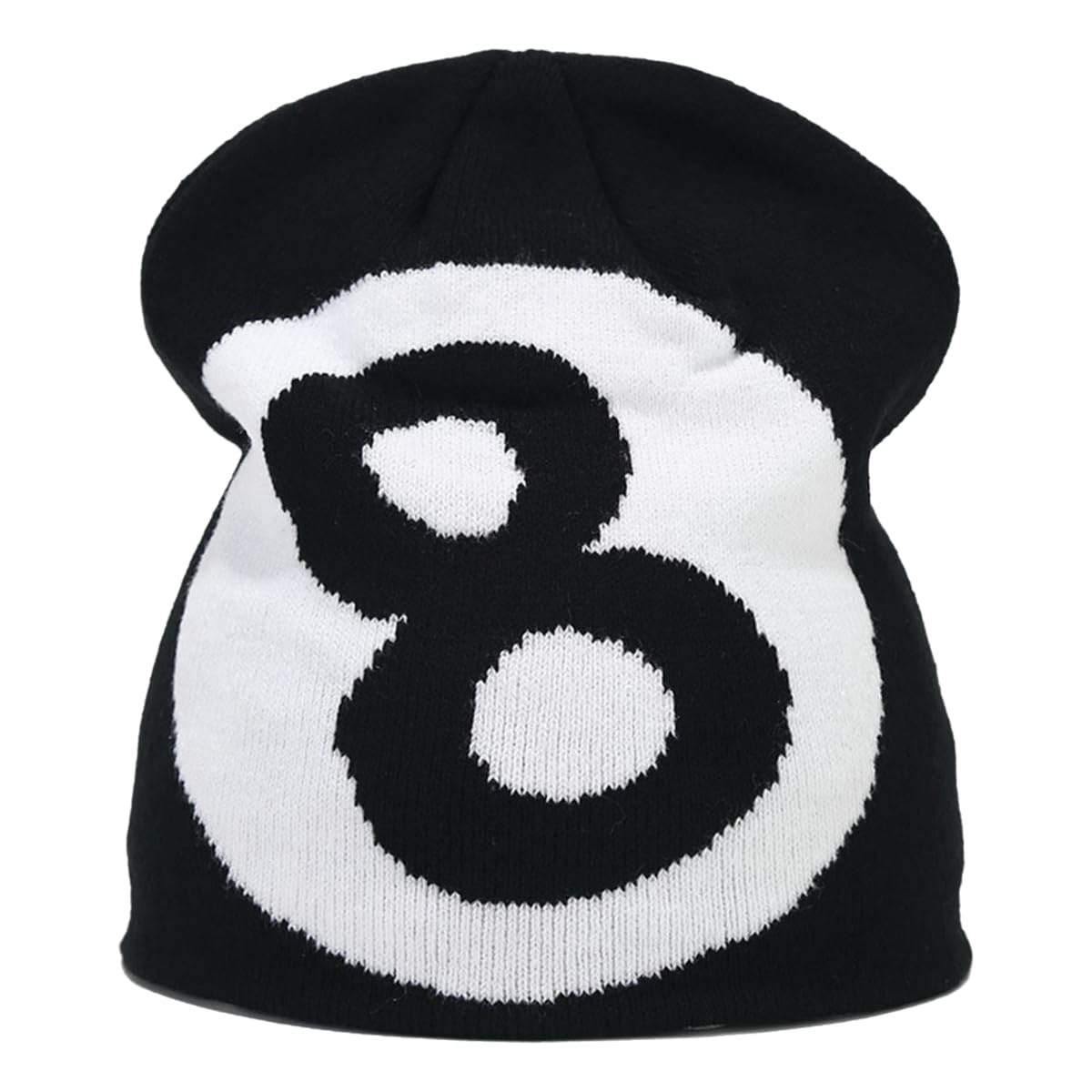 Czapka z dzianiny prosta żakardowa wełniana dzianina kapelusz nauszniki męski i damski sweter kapelusz-b-m (56-58 cm)