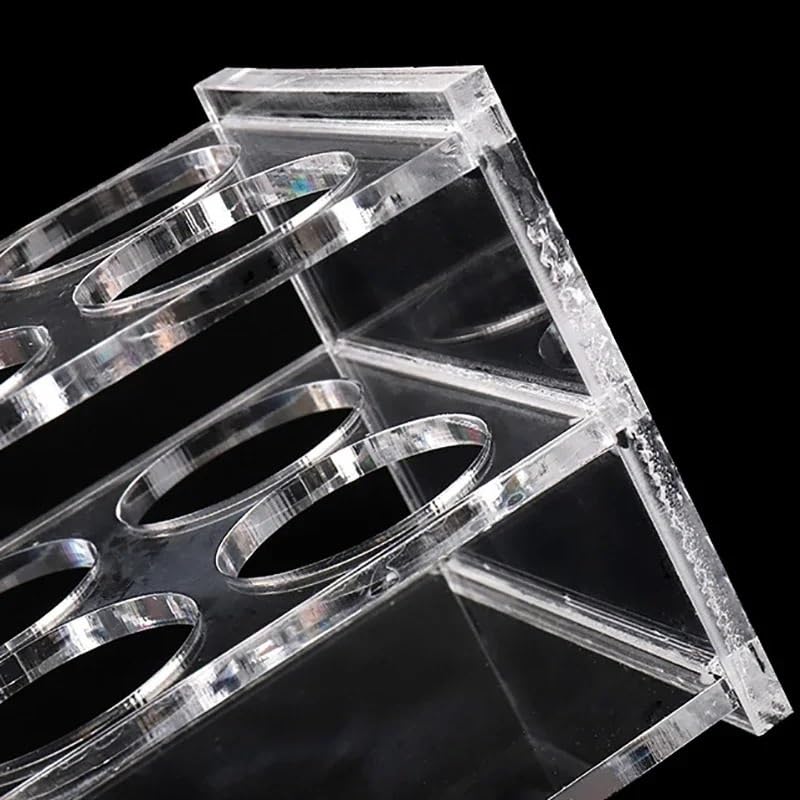 Soporte acrílico para tubos de ensayo, Gradilla for tubos de ensayo 40/24 orificios 0,2-50 ML 6-30 mm(Diameter 30mm)