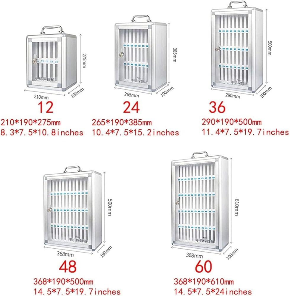 Armario de almacenamiento para teléfono móvil con cerradura y taquillas numeradas para exámenes y trabajo, ideal para uso escolar y de fábrica