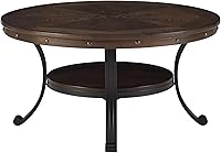 Vista 7 de Powell Muebles Franklin - Mesa de cóctel, pequeña, multicolor, marrón/negro