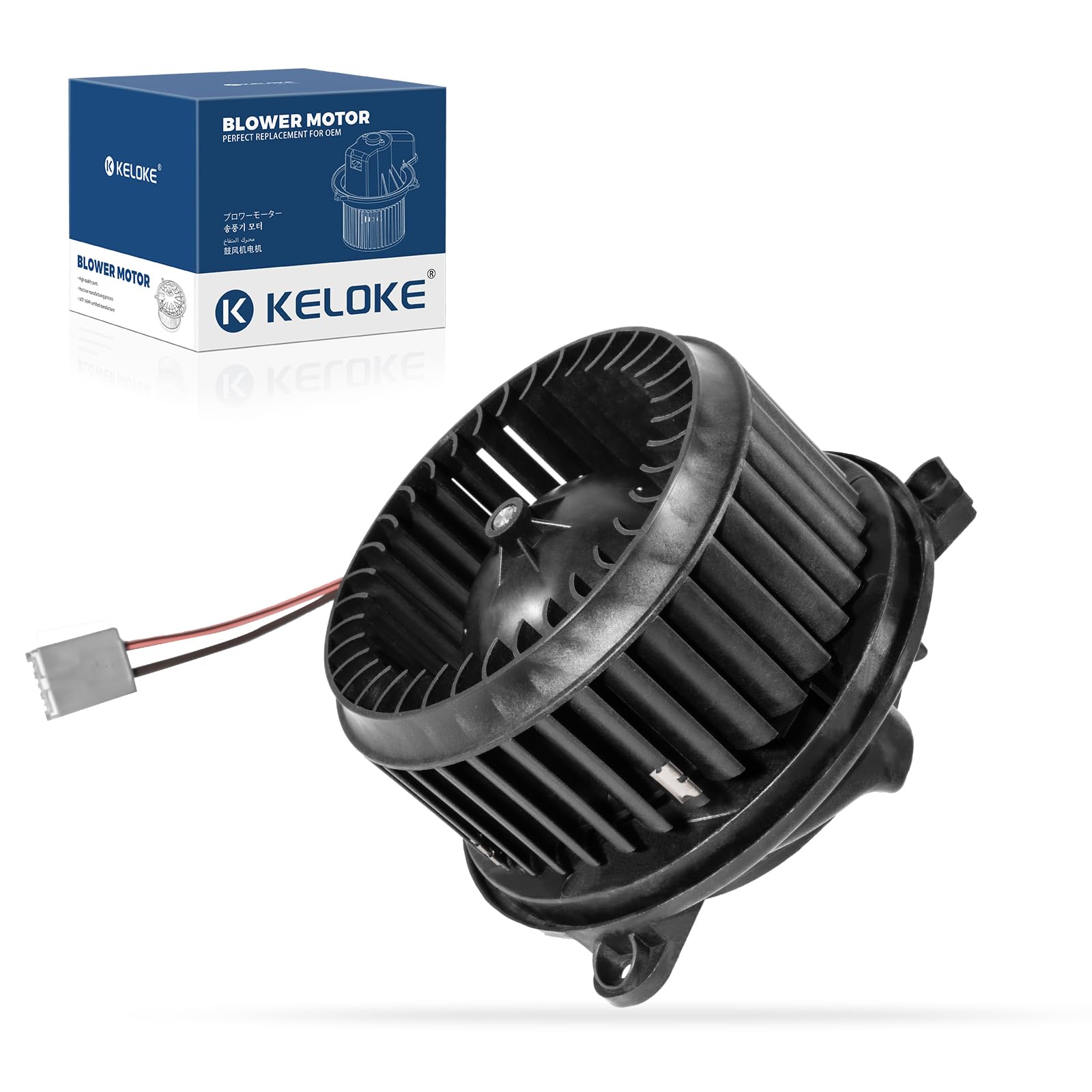 KELOKE Front HVAC Heater Blower Motor Fan Compatible with Dodge | Dart 2013 2014 2015 2016, with Fan Cage, Replace# 700315 68163782AA 68225055AB