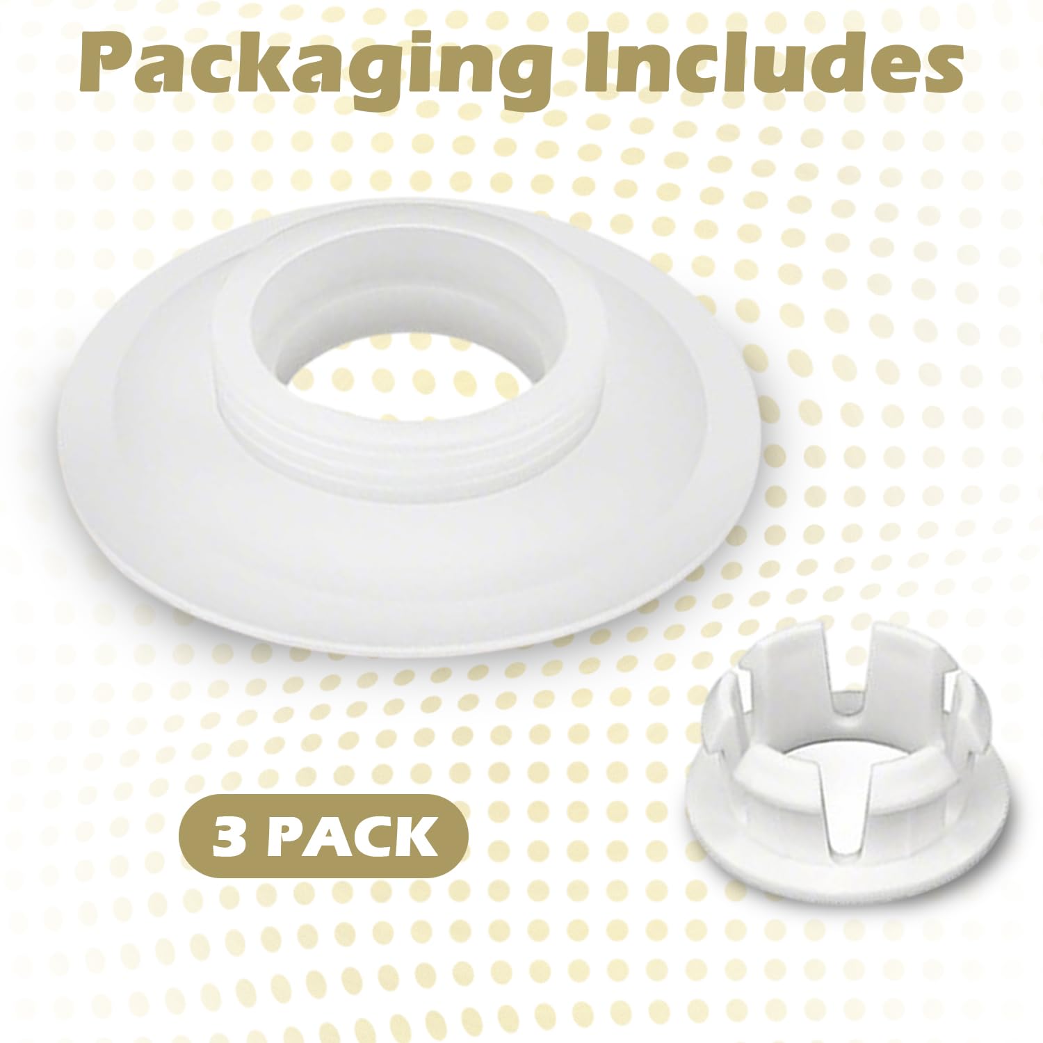 3 Pcs Flush Valve Seal Compatible with Ideal Standard Toilet Cistern - Image 2
