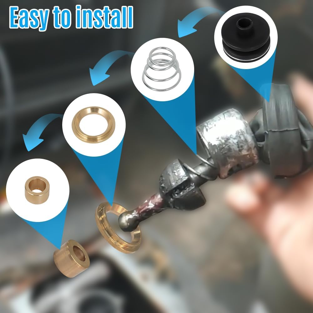 for 1989-98 Geo Tracker Suzuki Sidekick 5 Speed Shifter Repair Kit Shifter Lever Repair Kit Transmission Shift Lever Bushing + Boot+Spring