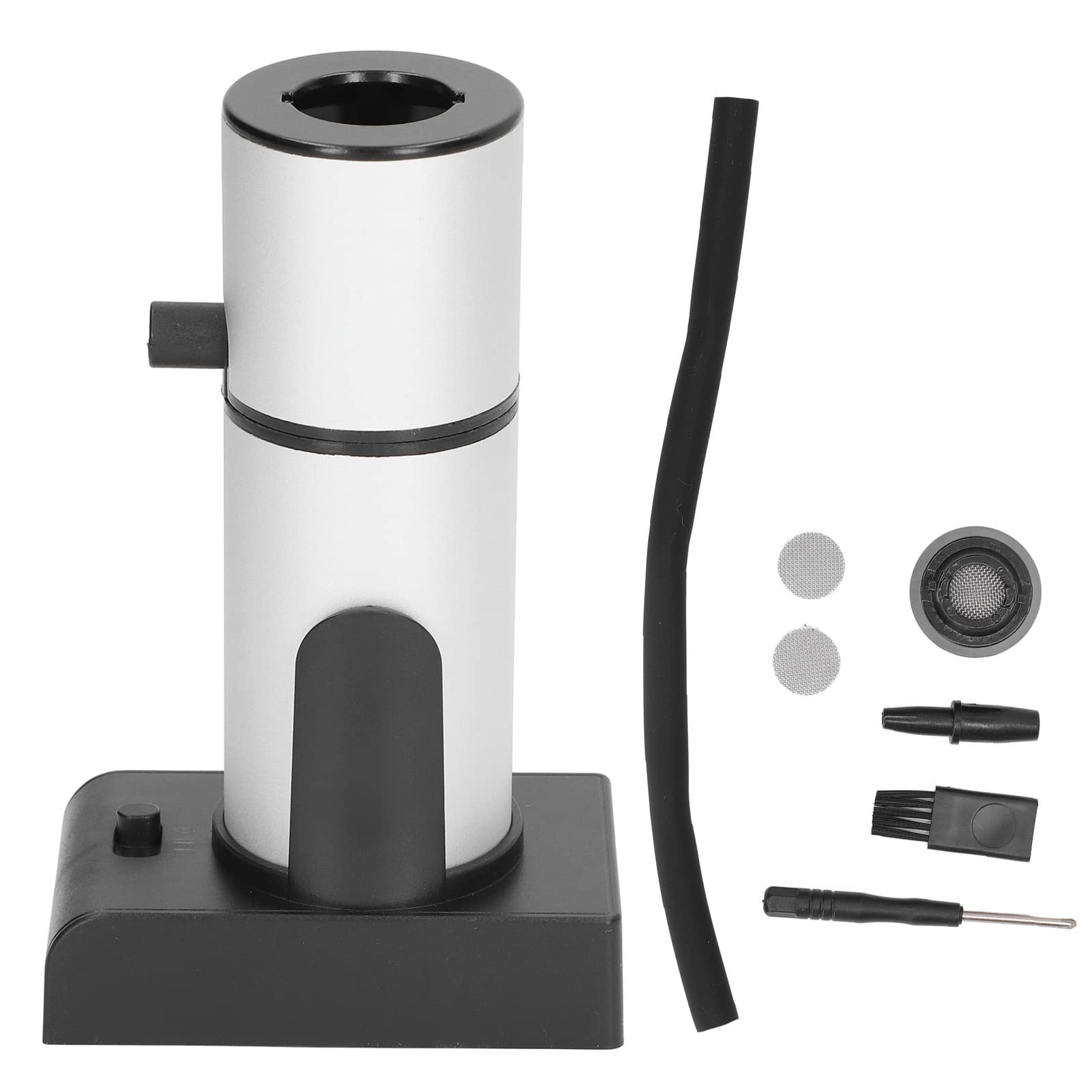 Jeffergarden Infusore per Fumo di Legno Portatile, Affumicatore per Cocktail in Lega di Alluminio e Zinco con 2 Ingranaggi per Fumo, Affumicatore Portatile Rimovibile per Carne, Formaggio, Dessert,