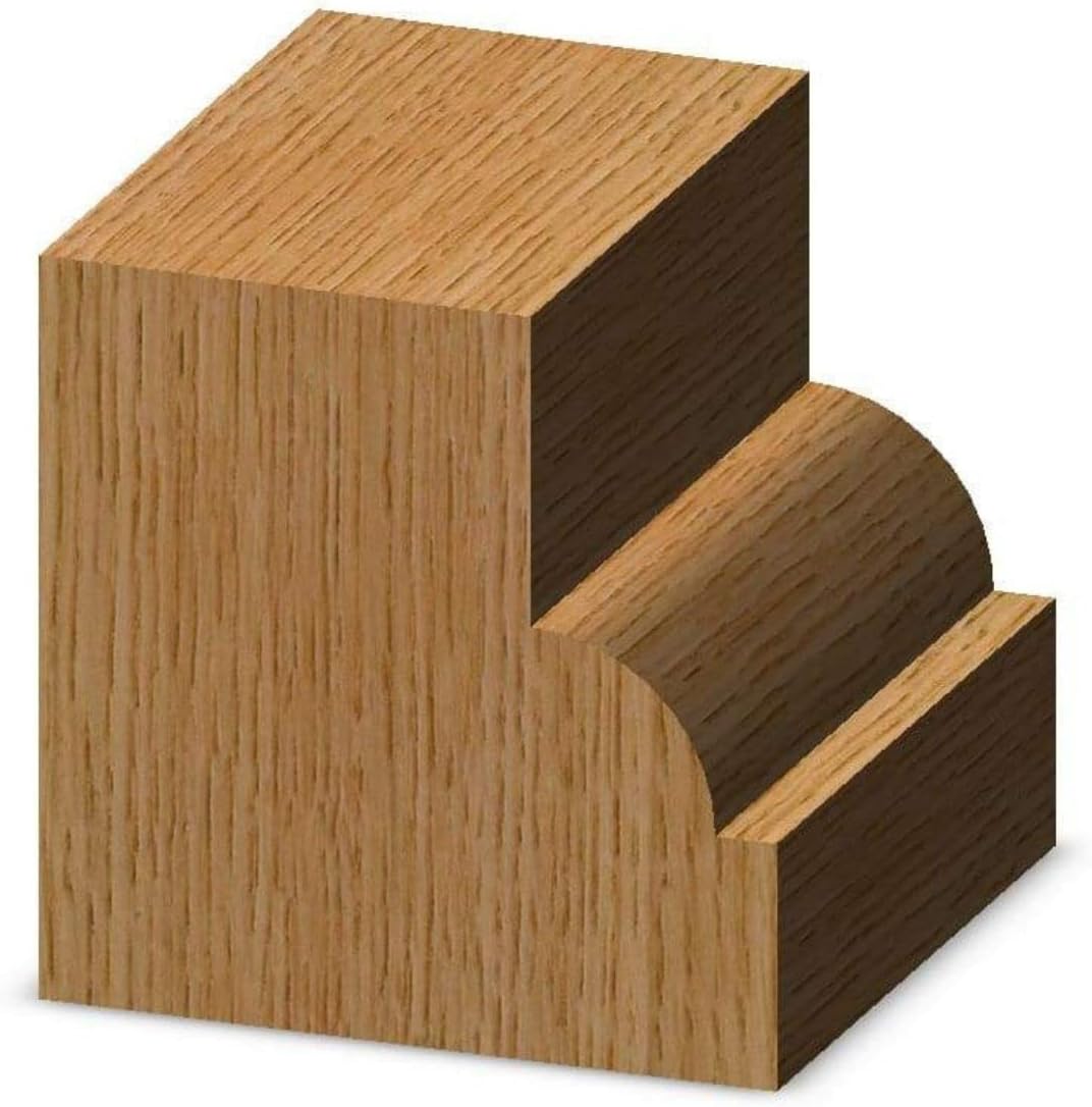 Whiteside Router Bits 2100 Round Over and Beading Bit with Ball Bearing