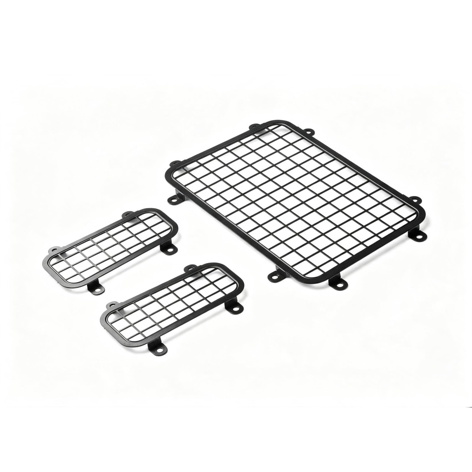 Lunotto Posteriore Maglia Lamiera Acciaio Inossidabile Per MJX Per H8H Per Defender 1/8 RC Auto Aggiornamento Parti Riparazione Modifica Accessori Decorativi Parti Riparazione RC
