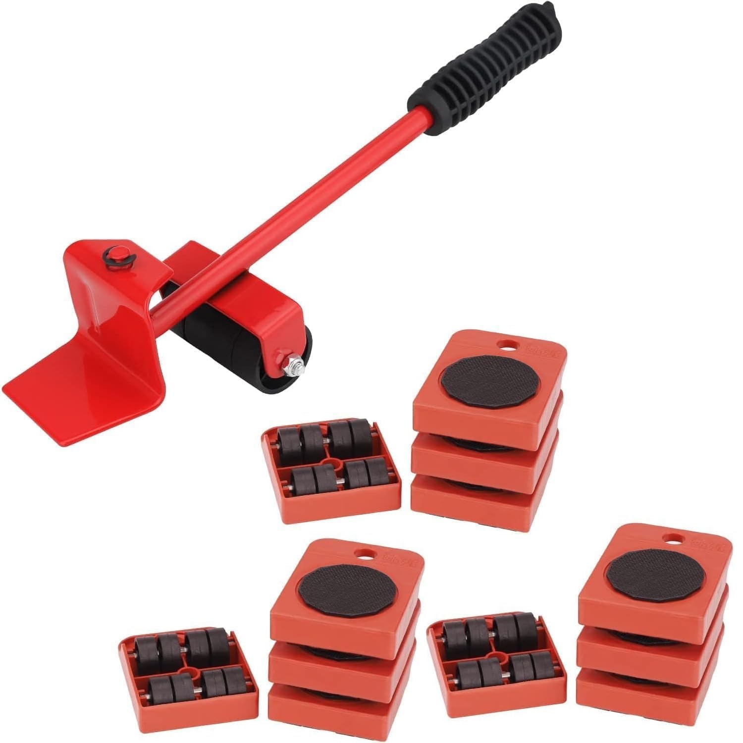 SHIFRA® Furniture Lifter Mover Tool Set - 3.9" x 3.15" Sliders with 360-Degree Rotatable Pads, Heavy-Duty Lifter Tools for Easy Redesign and Rearrangement Furniture | Max Load 150KG/331LBS (Set of 12) (B0D1TTBH37) Amazon Price History, Amazon Price Tracker