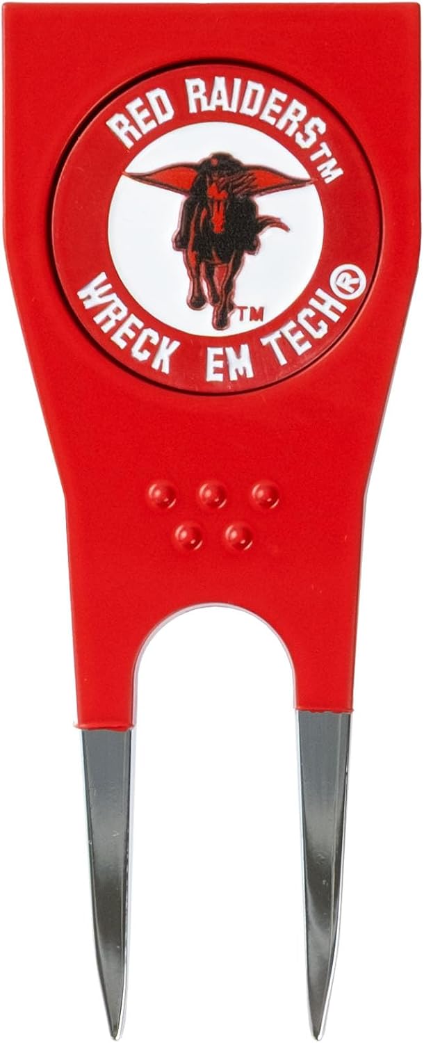 Team Golf NCAA Texas Tech Shaped Divot Tool