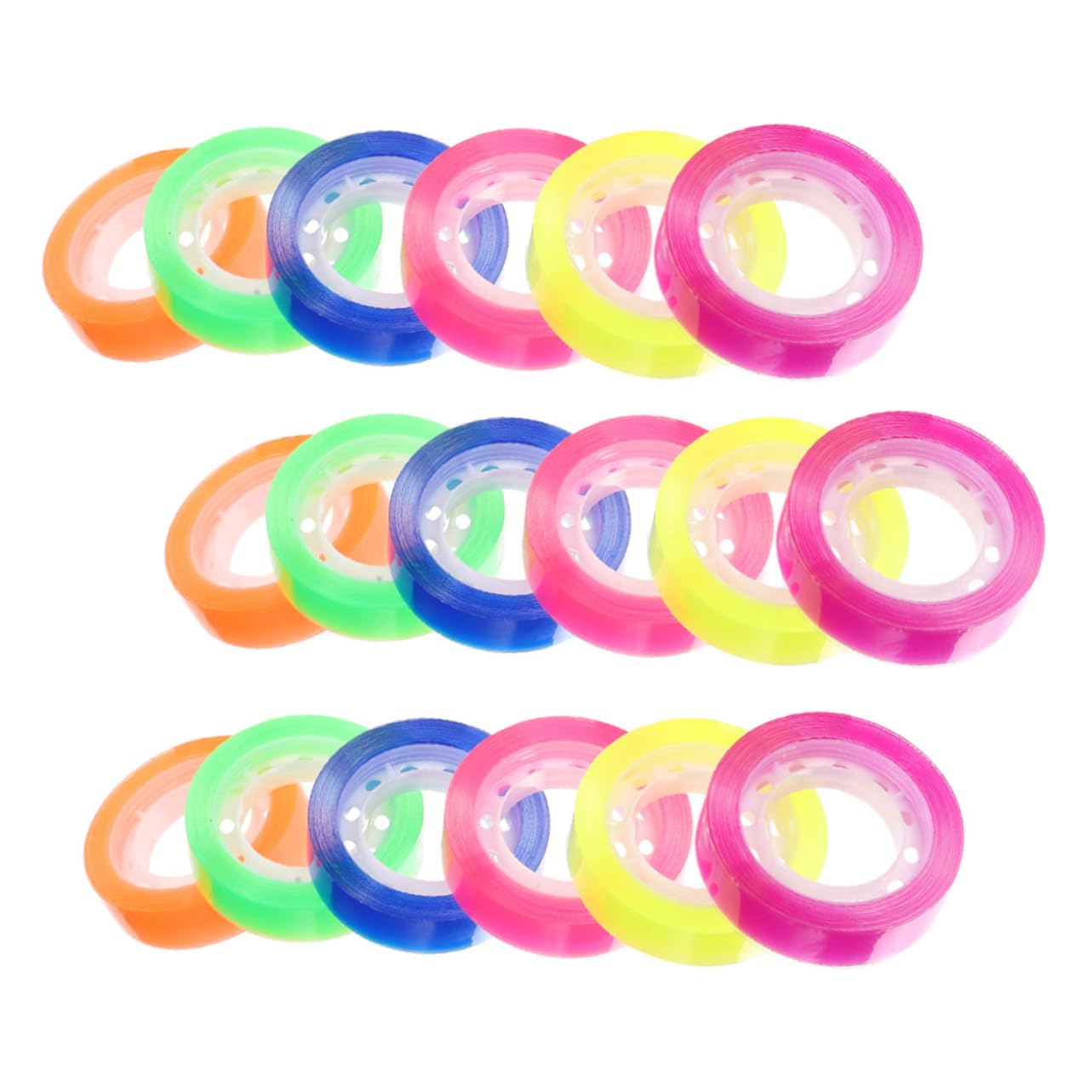 4 Sätze Farbe Transparentes Klebeband Doppelt Klebrig Versandklebeband Nachfüllungen Dichtungsbänder Dichtungsband Durchsichtiges Klebeband Unsichtbares Packband Bopp Rollen * 4
