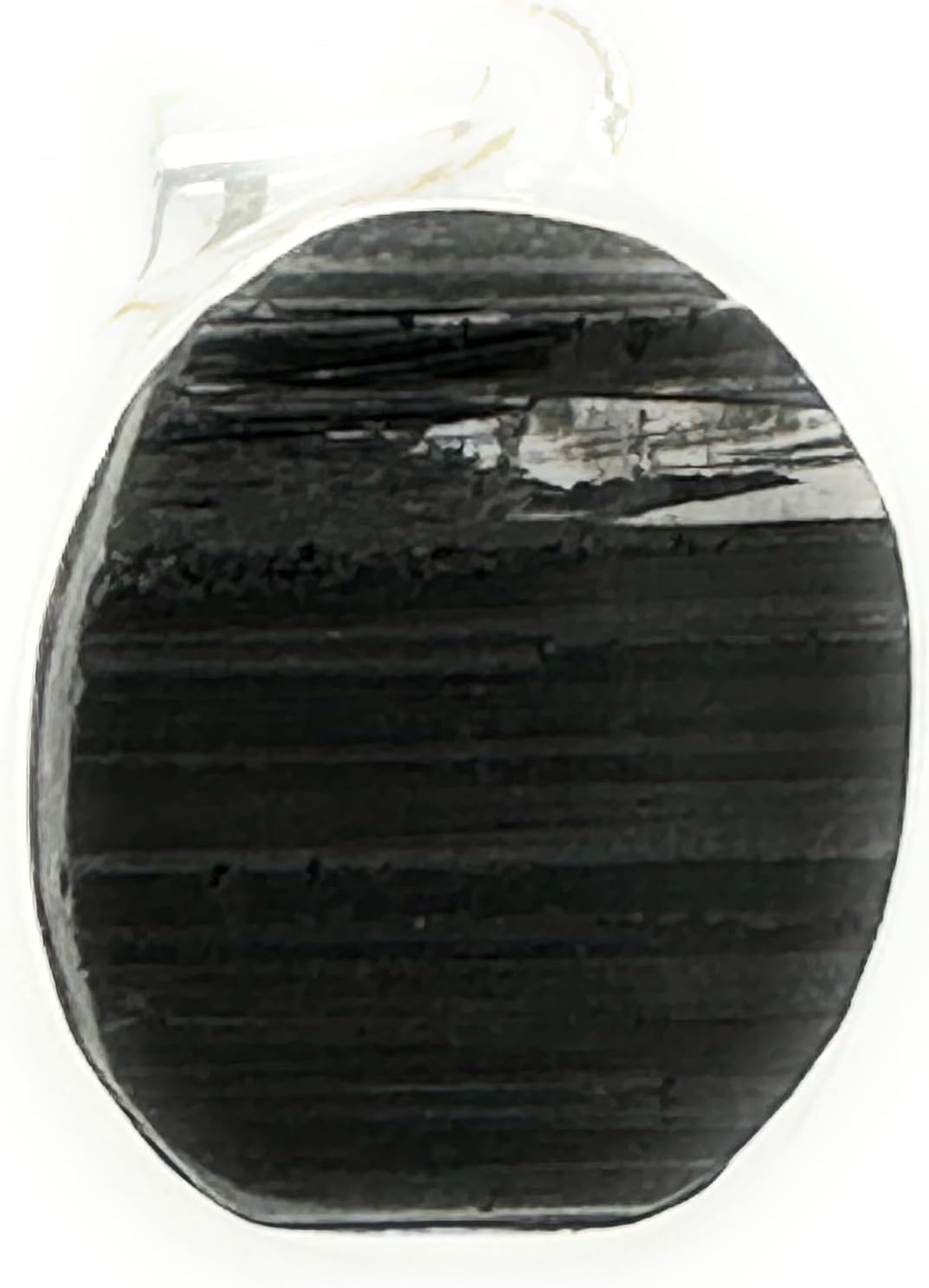 Natural Black Tourmaline 925 Solid Sterling Silver Pendant 30mm - Image 4